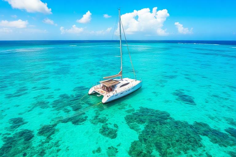 Catamarán en el Caribe