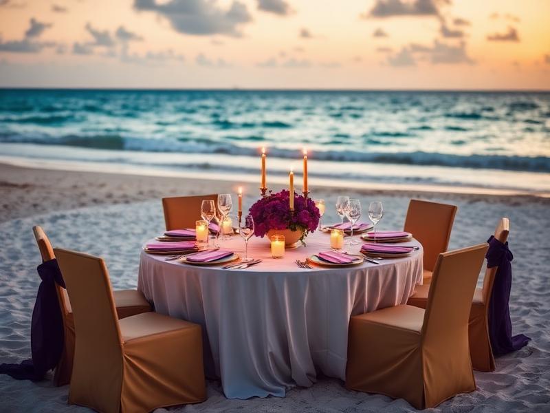 Cena privada en playa
